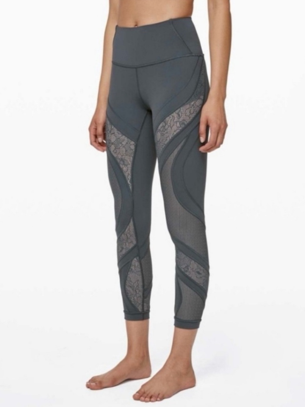 Lululemon Wunder Under High-Rise Tight 25” Lace Nightcap Leggings Size 8